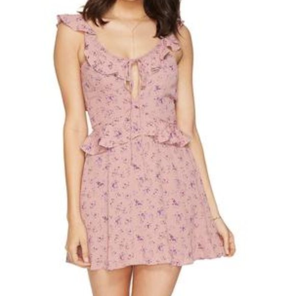 Flynn Skye Mimi Dress Mauve Cluster New Tags small - Picture 2 of 8